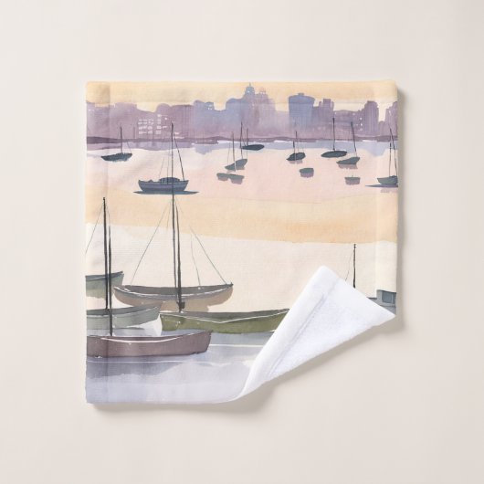 Botenmarina | Aquarel Oceabaai Washandje (Wasdoekje)
