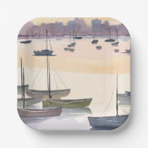 Botenmarina | Aquarel Oceanbaai
