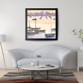 Botenmarina | Aquarel Oceanbaai Poster