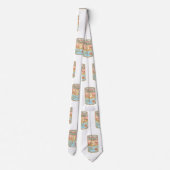 Boter Bewaart patroon Stropdas (Achterkant)