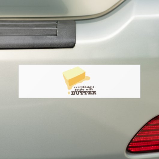 Boter Bumpersticker (Op auto)