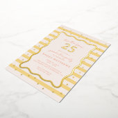 Boter Cabana Fun Geel Afstudeerfeest Folie Uitnodiging (Gedraaid)