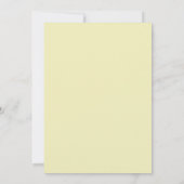 Boter Celadon Roze Bruiloft Kaart (Achterkant)