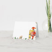 Boter Churning Girl Kaart (Voorkant)