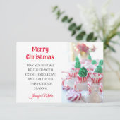 Boter Cookie Exchange Recipe kerstkaart (Staand voorkant)