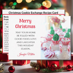 Boter Cookie Exchange Recipe kerstkaart