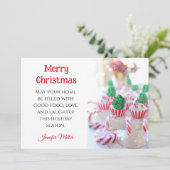 Boter Cookie Exchange Recipe Kerstmis Feestdagenkaart (Staand voorkant)