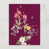 Boter en bijen in de papavertuin briefkaart (Voorkant)