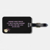 Boter en bloemen bagagelabel (Achterkant horizontaal)