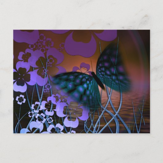 Boter en bloemen briefkaart (Voorkant)