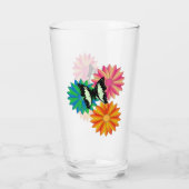 Boter en bloemen glas (Achterkant)