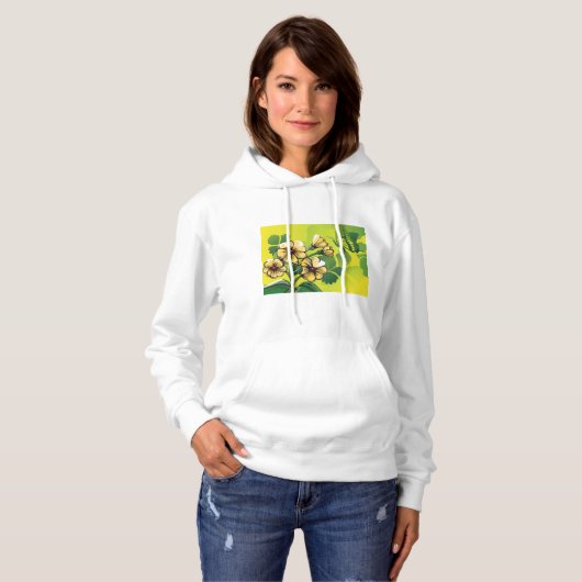 Boter en bloemen hoodie (Voorkant volledig)
