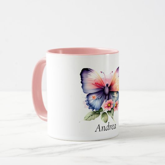 Boter en bloemen mok (Voorkant links)