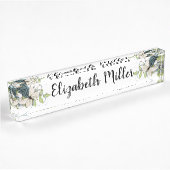 Boter en bloemen naambordje