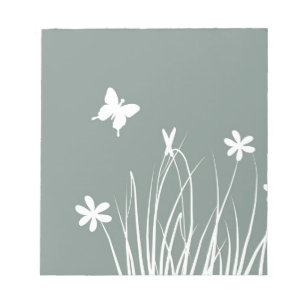 Boter en bloemen notitieblok