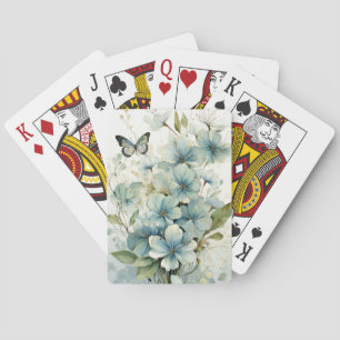 Boter en bloemen pokerkaarten