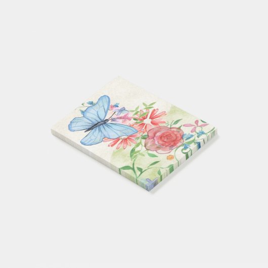 Boter en bloemen post-it® notes (Schuin)