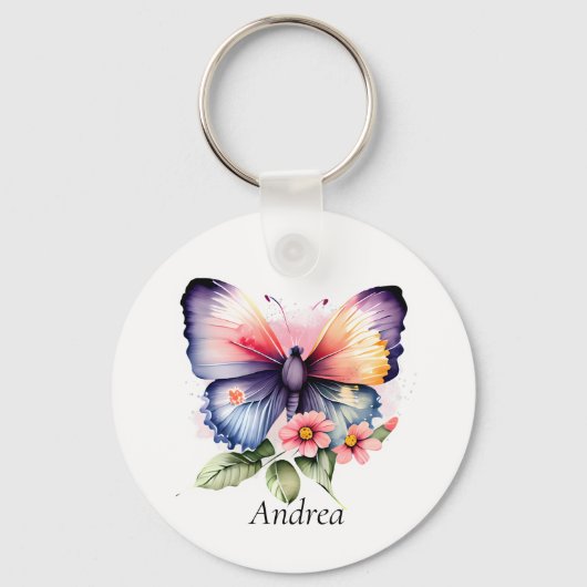 Boter en bloemen sleutelhanger (Voorkant)