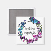 Boter en bloemen, vleugels magneet (Voorkant / Achterkant)