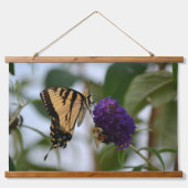 Boter en Bumblebee Fotografische Floral Hangend Wandkleed (Voorkant)