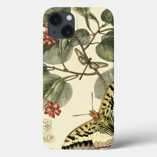 Boter en dragonfly met rode bloemen Case-Mate iPhone case (Achterkant)