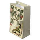 Boter en dragonfly met rode bloemen klein cadeauzakje (Achterkant Gekanteld)