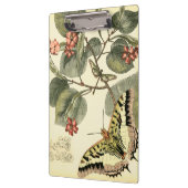 Boter en dragonfly met rode bloemen klembord (Links)