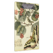 Boter en dragonfly met rode bloemen klembord (Rechts)