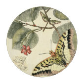 Boter en dragonfly met rode bloemen snijplank (Voorkant)