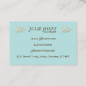 Boter en Floral / Butterfly - Visitekaartje (Achterkant)