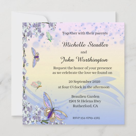 Boter en Floral Save The Date (Voorkant)