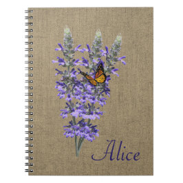 Boter en lavender Spiral Notitieboek
