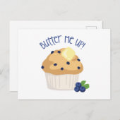 Boter en moffin briefkaart (Voorkant / Achterkant)