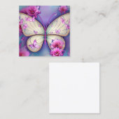 Boter en tuin vierkante visitekaartje (Voorkant / Achterkant)