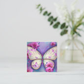 Boter en tuin vierkante visitekaartje (Staand voorkant)