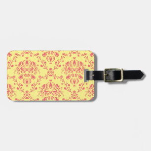 Boter en veenbes Damask Bagagelabel