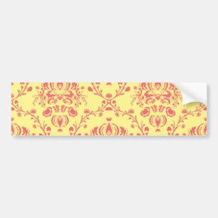 Boter en veenbes Damask Bumpersticker