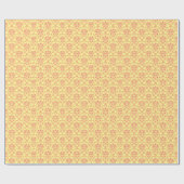 Boter en veenbes Damask Cadeaupapier (Vlak)