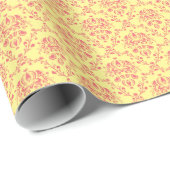 Boter en veenbes Damask Cadeaupapier (Rol Hoek)