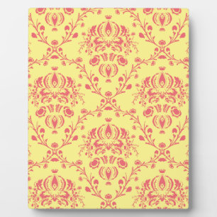 Boter en veenbes Damask Fotoplaat