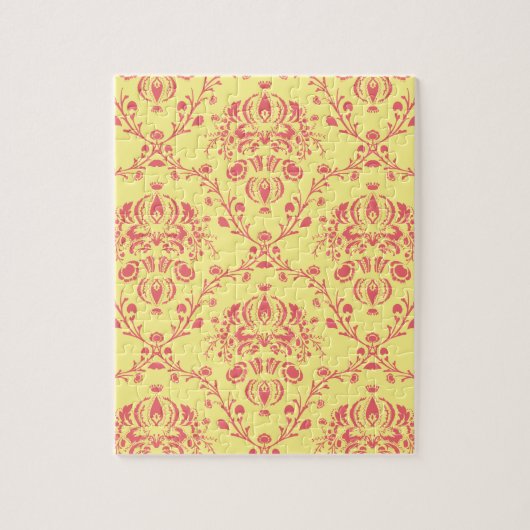 Boter en veenbes Damask Legpuzzel (Verticaal)