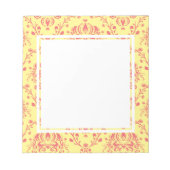 Boter en veenbes Damask Notitieblok (Voorkant)