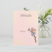 Boter- en vogelbijeenkomst in het vogelhuis kaart (Staand voorkant)