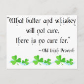 Boter en whisky briefkaart (Voorkant)