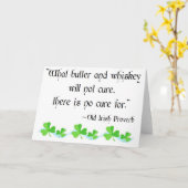 Boter en whisky kaart (Gele Bloem)