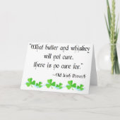 Boter en whisky kaart (Voorkant)