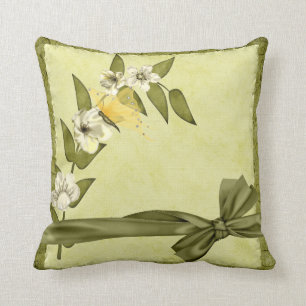 Boter en witte bloemen kussen