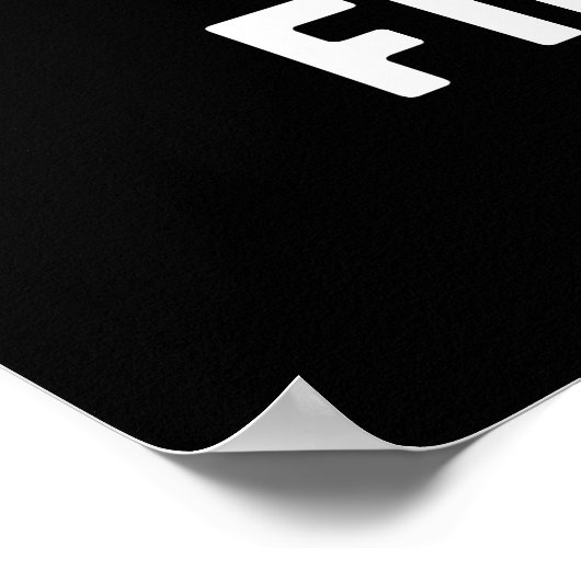 Boter Fingers Funny Butter Food Pun Dark BG Poster (Hoek)