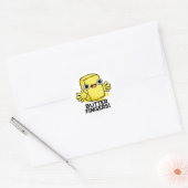 Boter Fingers Funny Butter Food Pun Ronde Sticker (Envelop)