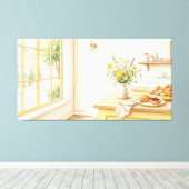 Boter Geel Bakkerij Ochtend Canvas Afdruk (Insitu (Houten vloer))